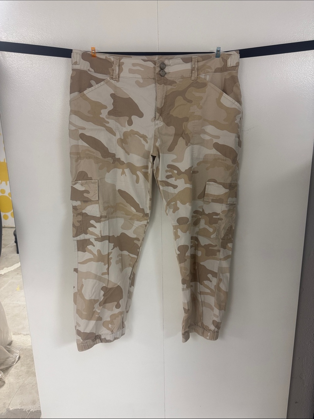 Sanctuary Women's Desert Camo Cargo Joggers - Beige Camo